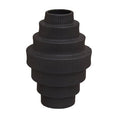 Load image into Gallery viewer, Fabia Black Large Step Design Vase