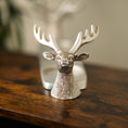 Load image into Gallery viewer, Silver Stag 3 Pillar Candle Holder