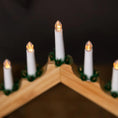 Load image into Gallery viewer, Natural Wooden LED Christmas Candle Bridge