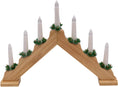Load image into Gallery viewer, Natural Wooden LED Christmas Candle Bridge