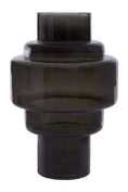 Load image into Gallery viewer, Cayden Small Black Smoked Glass Vase