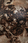 Load image into Gallery viewer, Garan Brown Marble Effect Glass Vase