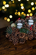 Load image into Gallery viewer, Christmas Pinecones Tea Light Candle Holder