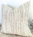 Load image into Gallery viewer, The Boho Boucle Linen Stripe - 12" x 18"