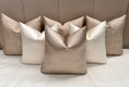 Load image into Gallery viewer, The Luxury Taupe Carioca Bed Cushion Set