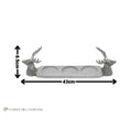 Load image into Gallery viewer, Silver Stag 3 Pillar Candle Holder
