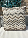 Load image into Gallery viewer, The Couture Cushion - The Outdoor Beige Zig Zag - Style No. 125
