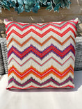 Load image into Gallery viewer, The Couture Cushion - The Outdoor Pink Zig Zag - Style No. 33