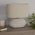 Load image into Gallery viewer, Eveline Grey Ceramic Table Lamp