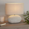 Load image into Gallery viewer, Eveline Grey Ceramic Table Lamp