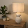 Load image into Gallery viewer, Wilmette White Ceramic Table Lamp