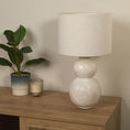 Load image into Gallery viewer, Wilmette White Ceramic Table Lamp