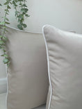Load image into Gallery viewer, The Couture Cushion - The Outdoor Taupe McDermott - Style No. 60
