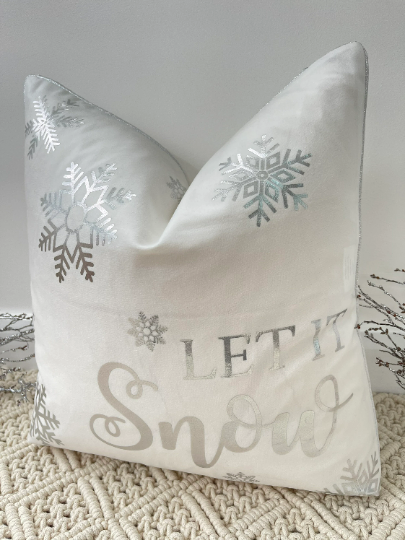 Grey christmas shop cushions