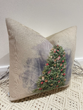 Load image into Gallery viewer, Luxury Christmas Tree Cushion Faux Fur Bauble Cushion