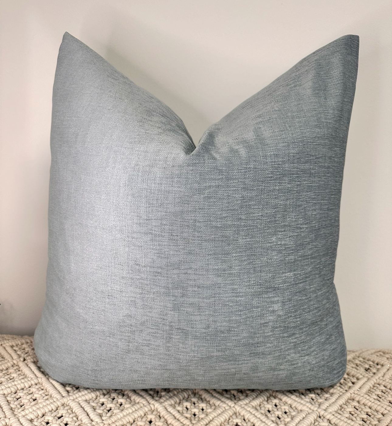 The Baby Blue Chenille - 24” x 24”