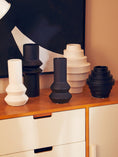Load image into Gallery viewer, White Large Step Design Vase | Fabia
