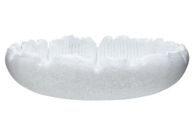 Broc White Textured Bowl
