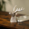 Load image into Gallery viewer, Silver Stag 3 Pillar Candle Holder
