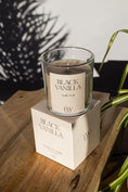 Load image into Gallery viewer, Black Vanilla Medium Soy Wax Candle 30 Hour Burn Time
