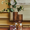 Load image into Gallery viewer, Esma Large Amber and Brown Glass Vase
