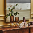 Load image into Gallery viewer, Esma Large Amber and Brown Glass Vase
