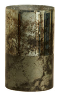 Load image into Gallery viewer, Gaia Medium Glass Vase in Metallic Antique Finish
