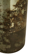 Load image into Gallery viewer, Gaia Medium Glass Vase in Metallic Antique Finish
