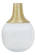 Load image into Gallery viewer, Glass and Gold Small Vase | Glynn
