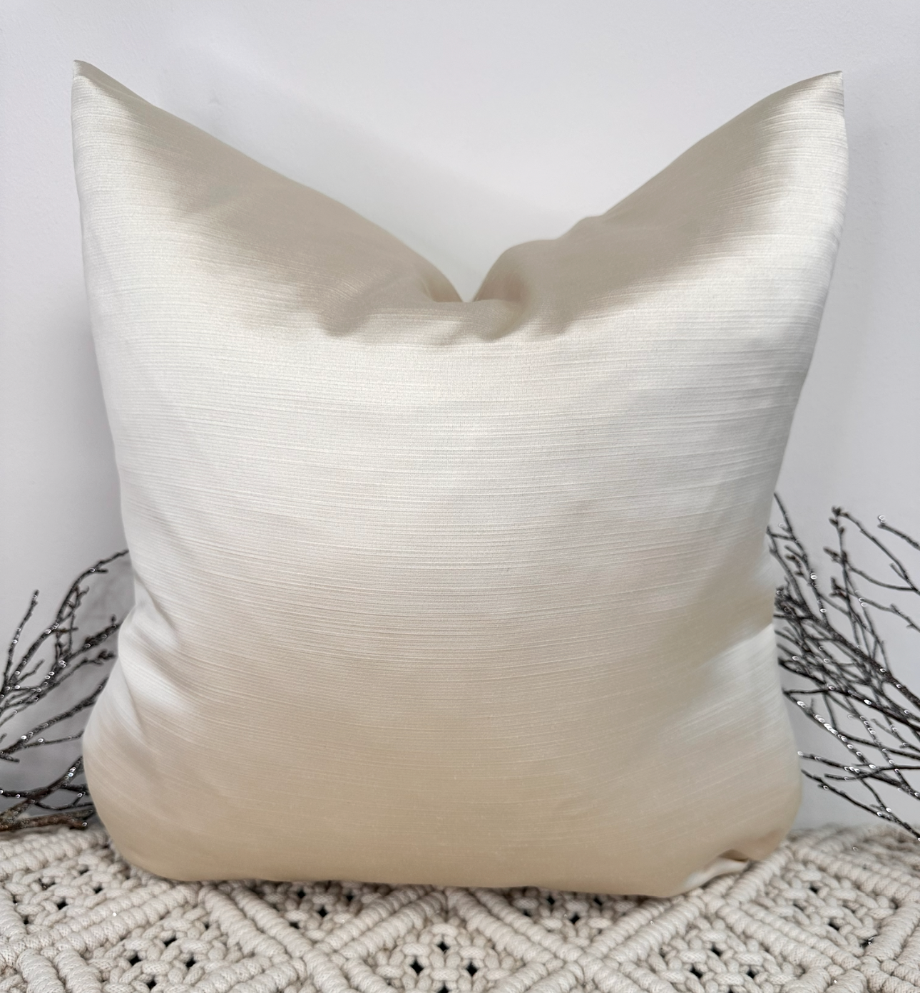 The Champagne Textured - 18" x 18"