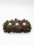 Load image into Gallery viewer, Christmas Pinecones Tea Light Candle Holder
