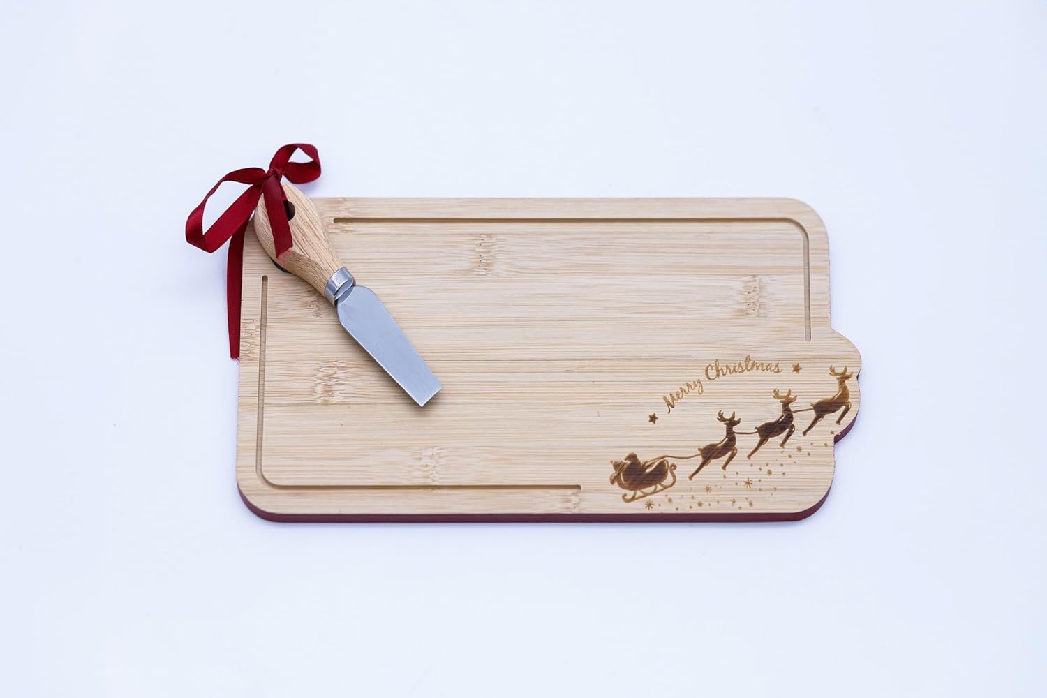 Christmas Wooden Santa Sleigh Cheese Board