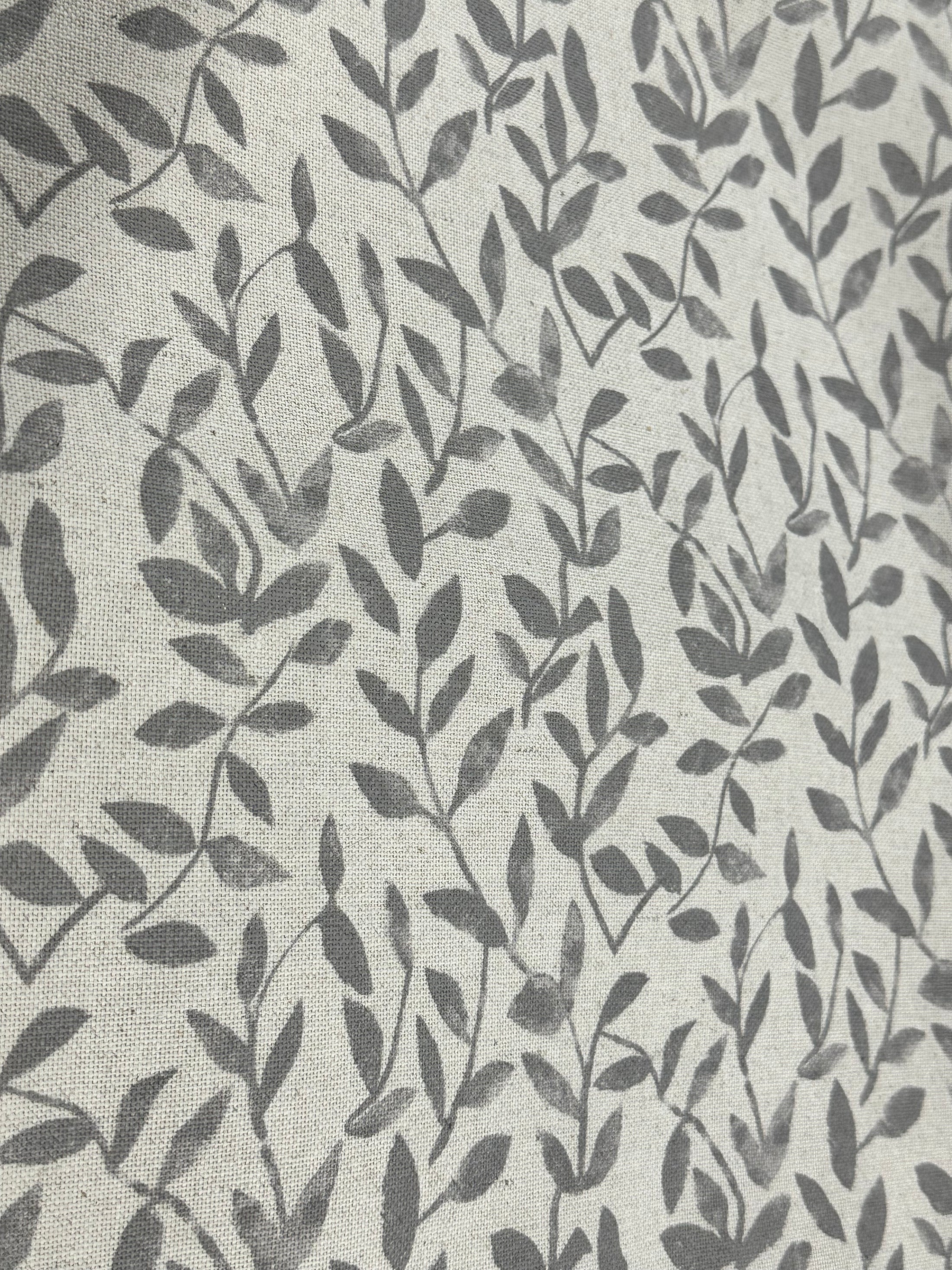 The Grey Linen Floral  - 20" x 20"