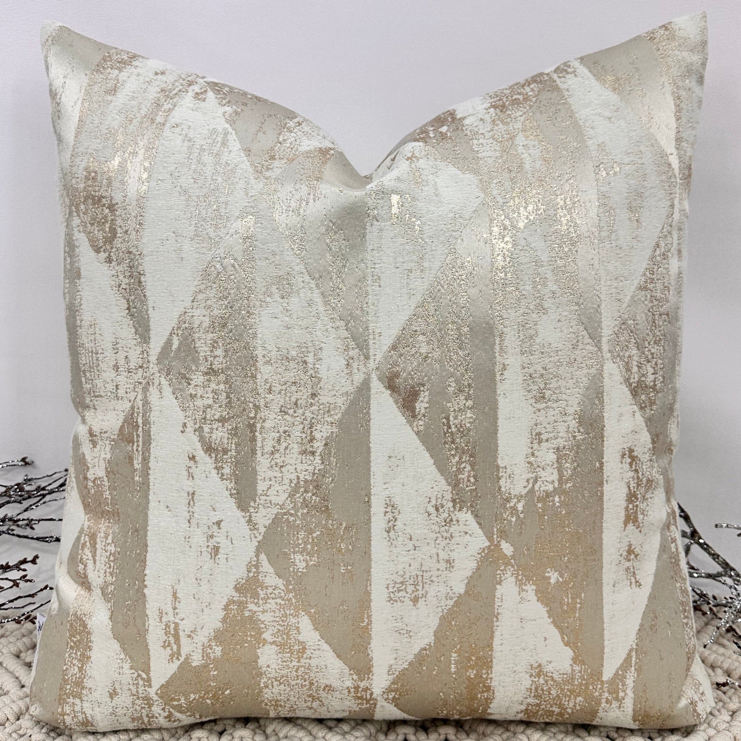 Metallic gold cushions clearance