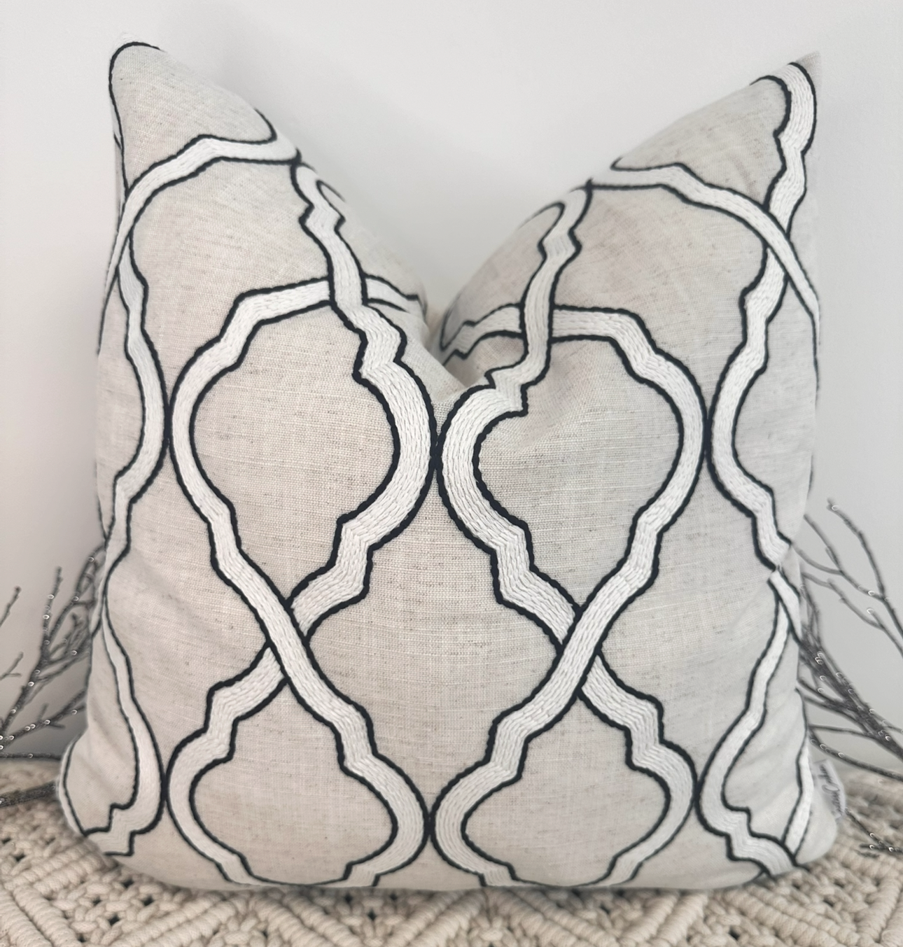 The Swirly Embroidery - 13" x 13"