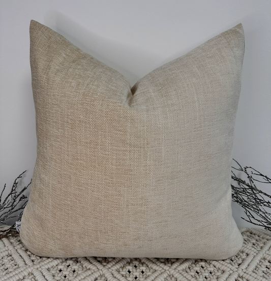 The Soft Sand Herringbone - 12" x 18"