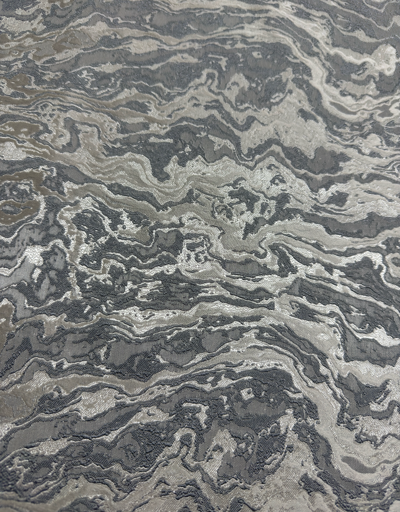 The Silver Marble - 16” x 16”