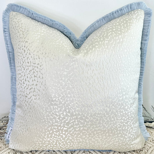 The Ivory Mossimo Fringed In Baby Blue - Style No. 20