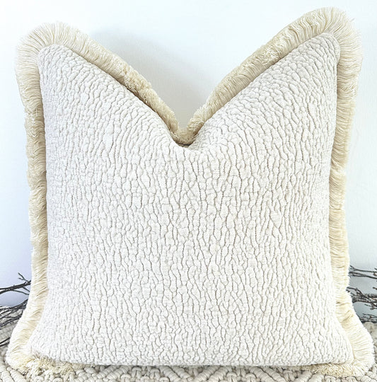 The Ivory Silla Fringed In Ivory - Style No. 243