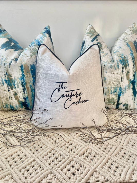 The Embroidered Text Cushion