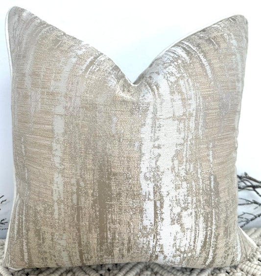 The Taupe Spire Piped in Ivory - Style No. 11