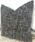 Load image into Gallery viewer, The Navy Woven and ROMO Velvet Cushion - 16” x 16”
