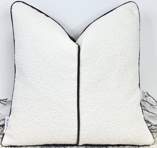 The Signature Piped Ivory Boucle - Style No. 3