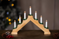 Load image into Gallery viewer, Natural Wooden LED Christmas Candle Bridge
