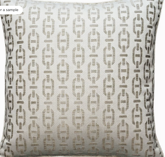 Andrew Martin Luxury Bespoke Cushion - Burlington String - Stain Repellant