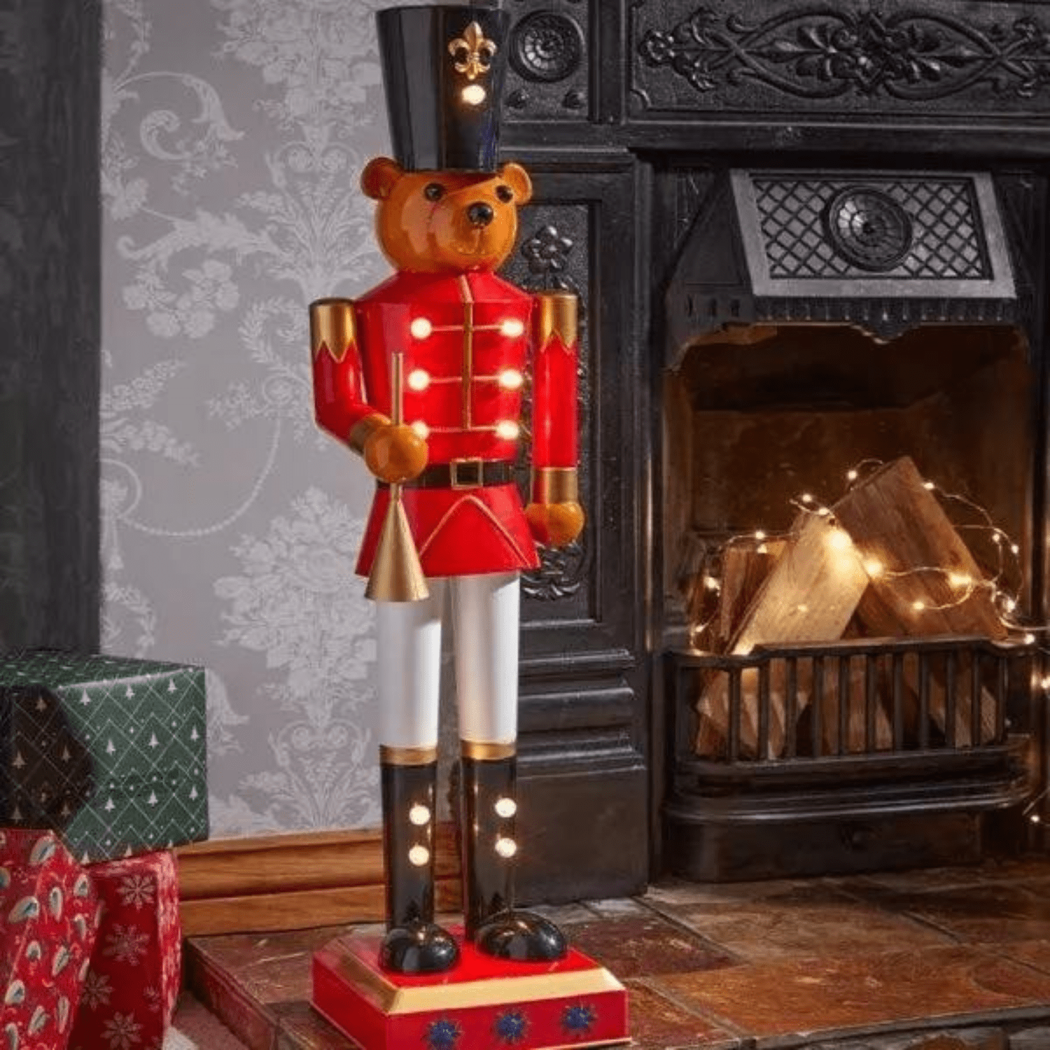 Christmas Standing Bear Nutcracker Ornament