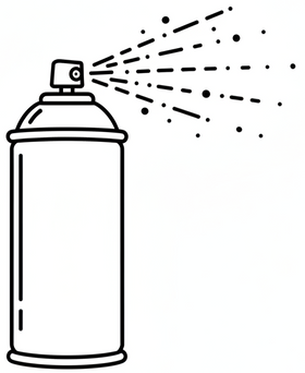 have the spray spraying 