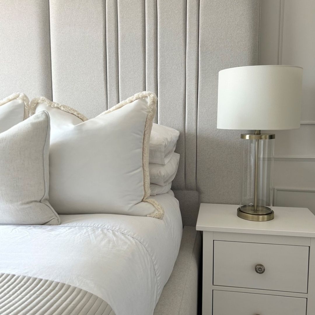 Adelia Antique Brass & Glass Table Lamp