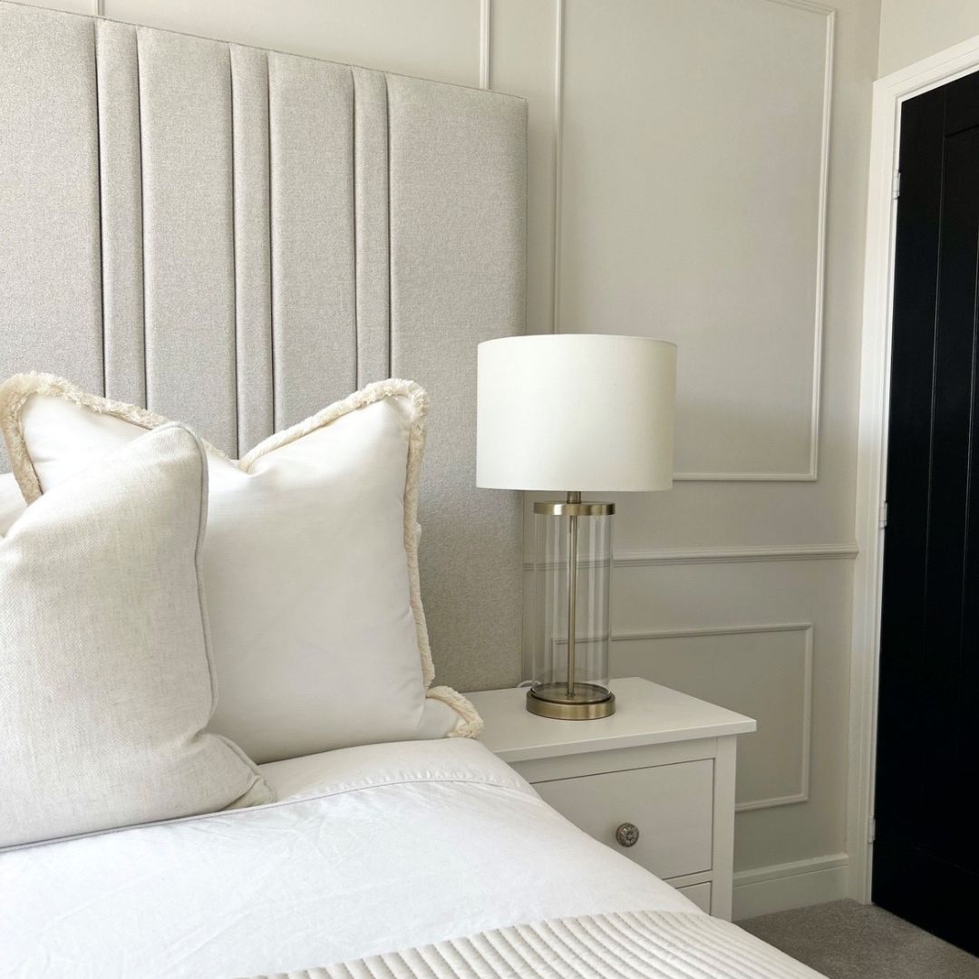 Adelia Antique Brass & Glass Table Lamp