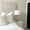 Load image into Gallery viewer, Adelia Antique Brass & Glass Table Lamp
